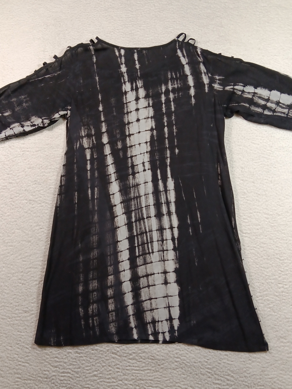 Fighting Eel Ava Sky Dress Women's Medium Shibori Mini Cover up Tencell Resort - Picture 5 of 9